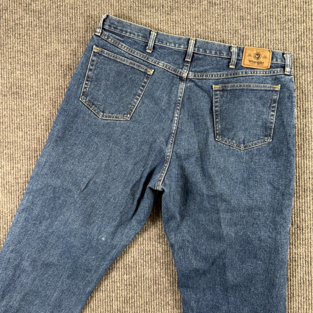 Wrangler Mens Jeans 42x29 Regular Fit Cowboy‎ Core Rodeo Western Blue Denim